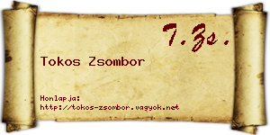 Tokos Zsombor névjegykártya