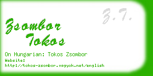 zsombor tokos business card